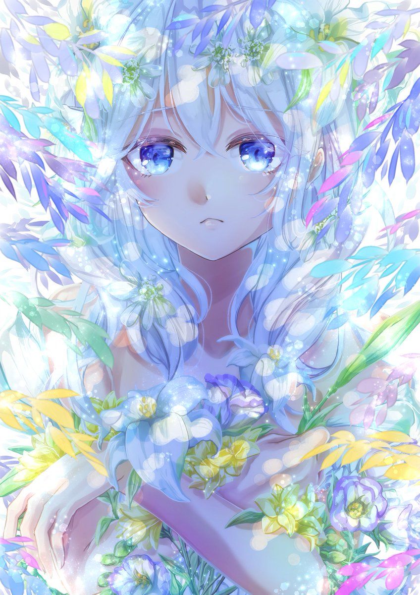 微信清新好看可爱二次元女生图片