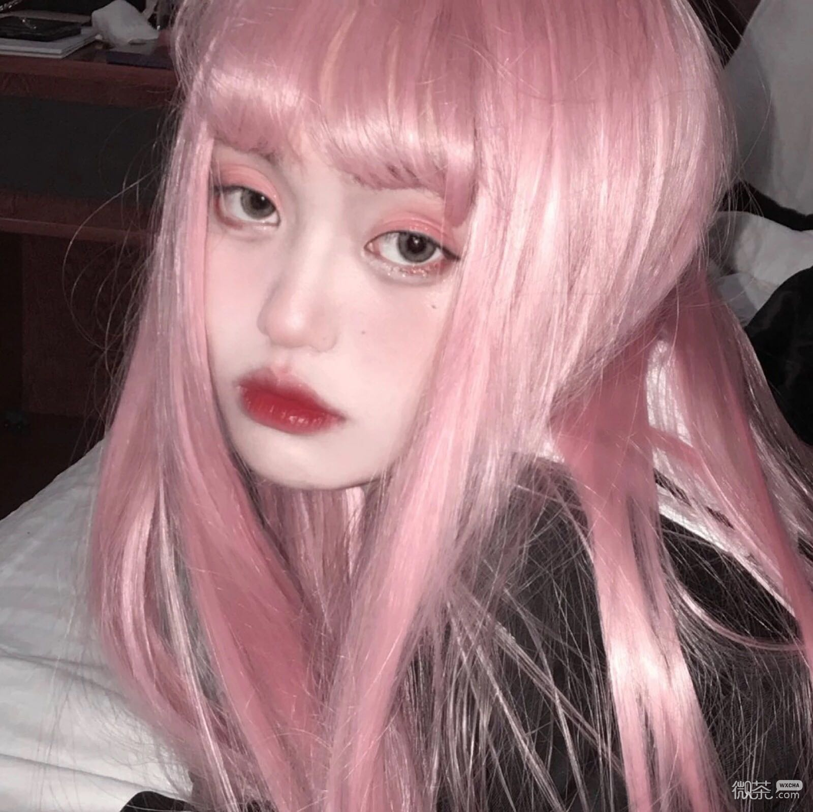 微信阳光粉嫩可爱女头