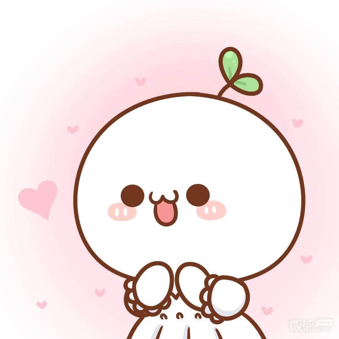 微信可爱颜团子情侣头像