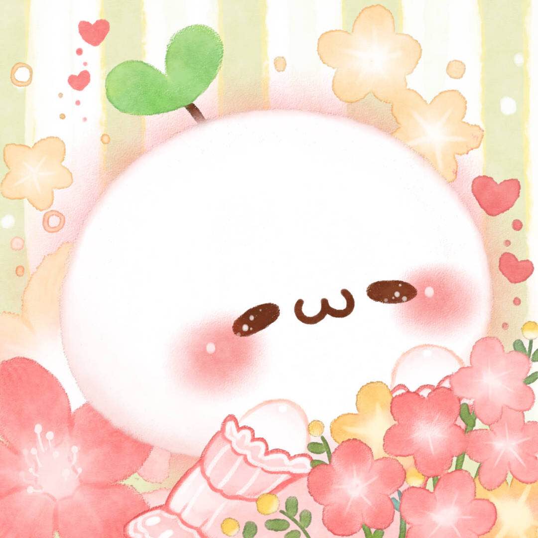 微信可爱颜团子情侣头像