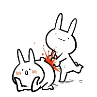 俏皮可爱的卡通兔子系列微信头像合集下载