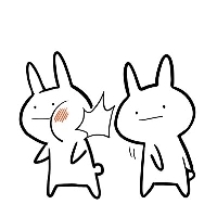 俏皮可爱的卡通兔子系列微信头像合集下载