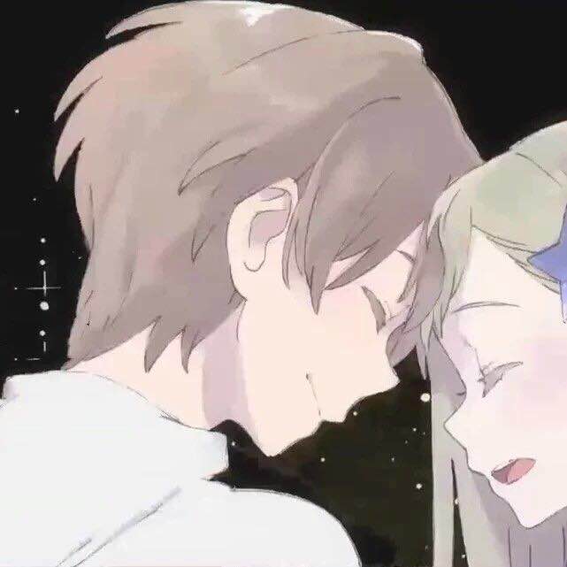 微信可爱简约二次元情侣头像