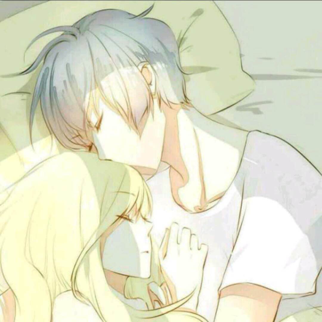 微信可爱简约二次元情侣头像