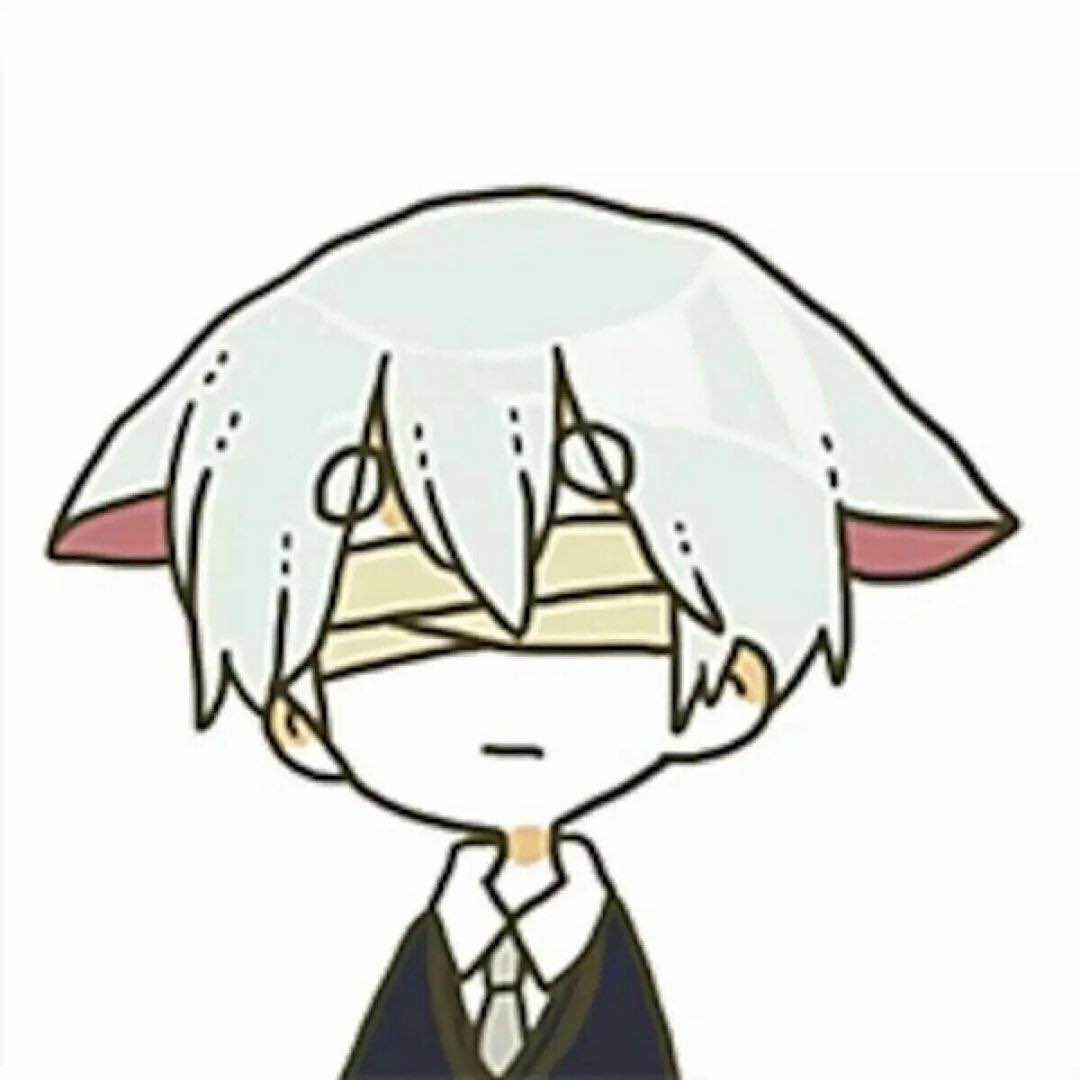 微信可爱简约二次元情侣头像