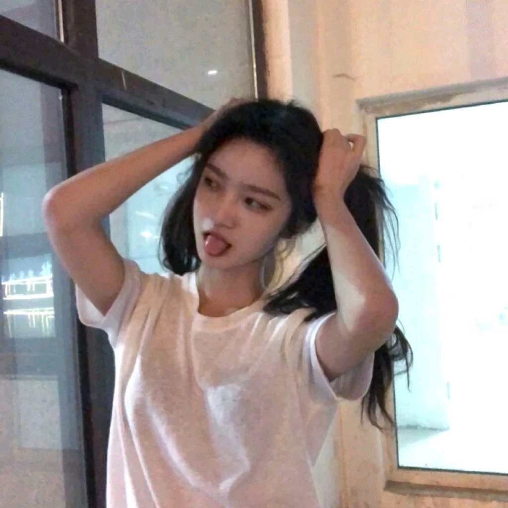 微信阳光清新文艺性感网红女头