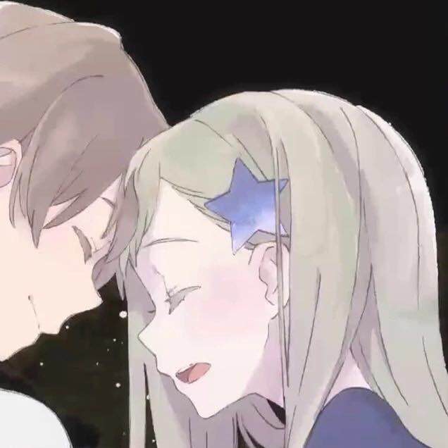 微信可爱简约二次元情侣头像