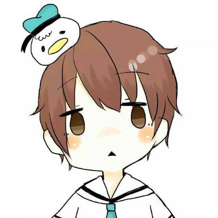 微信可爱简约二次元情侣头像