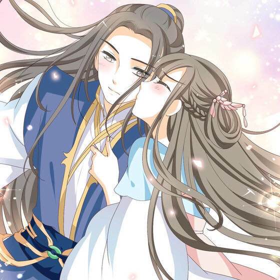 微信可爱简约二次元情侣头像