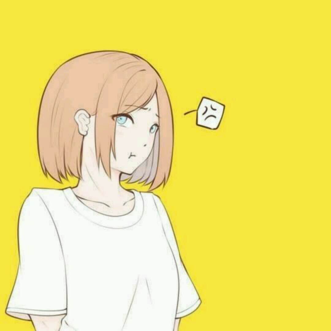 微信可爱简约二次元情侣头像