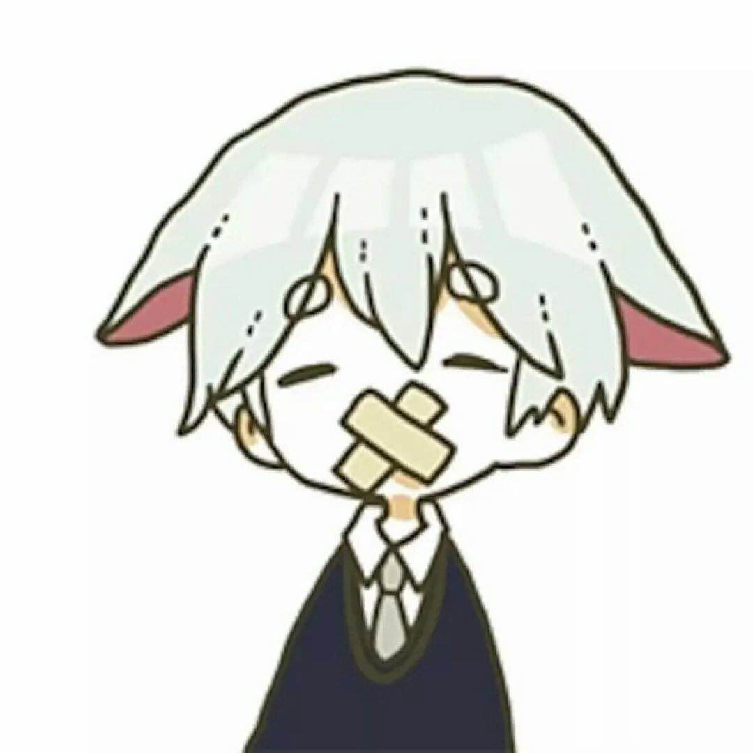 微信可爱简约二次元情侣头像