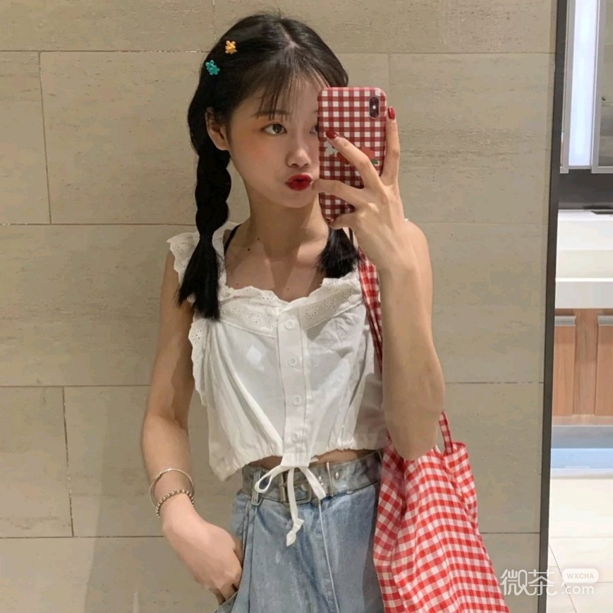 微信清纯简洁气质阳光女头