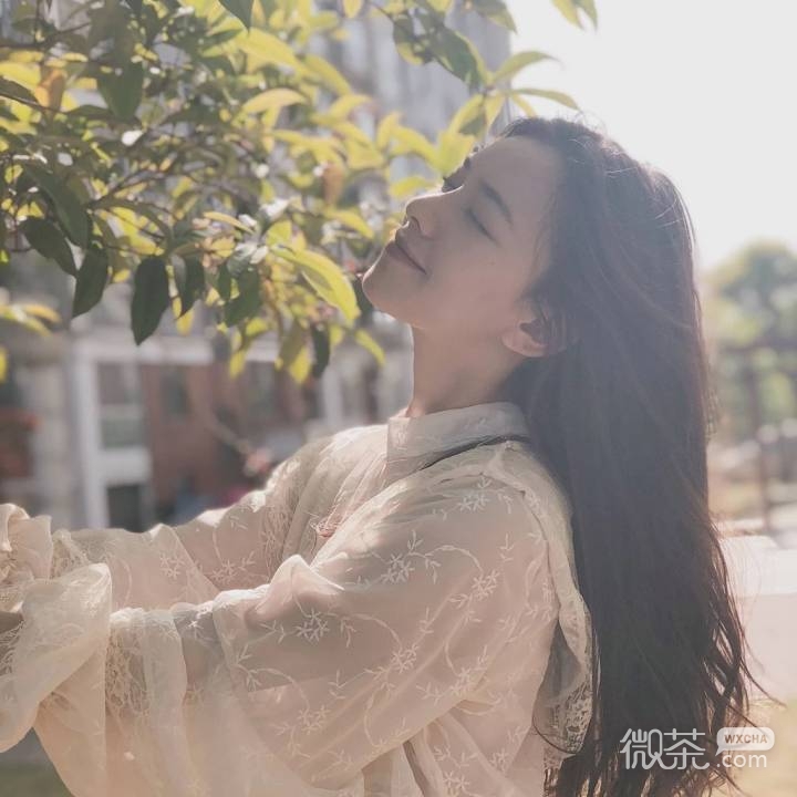 微信森系可爱迷人女头