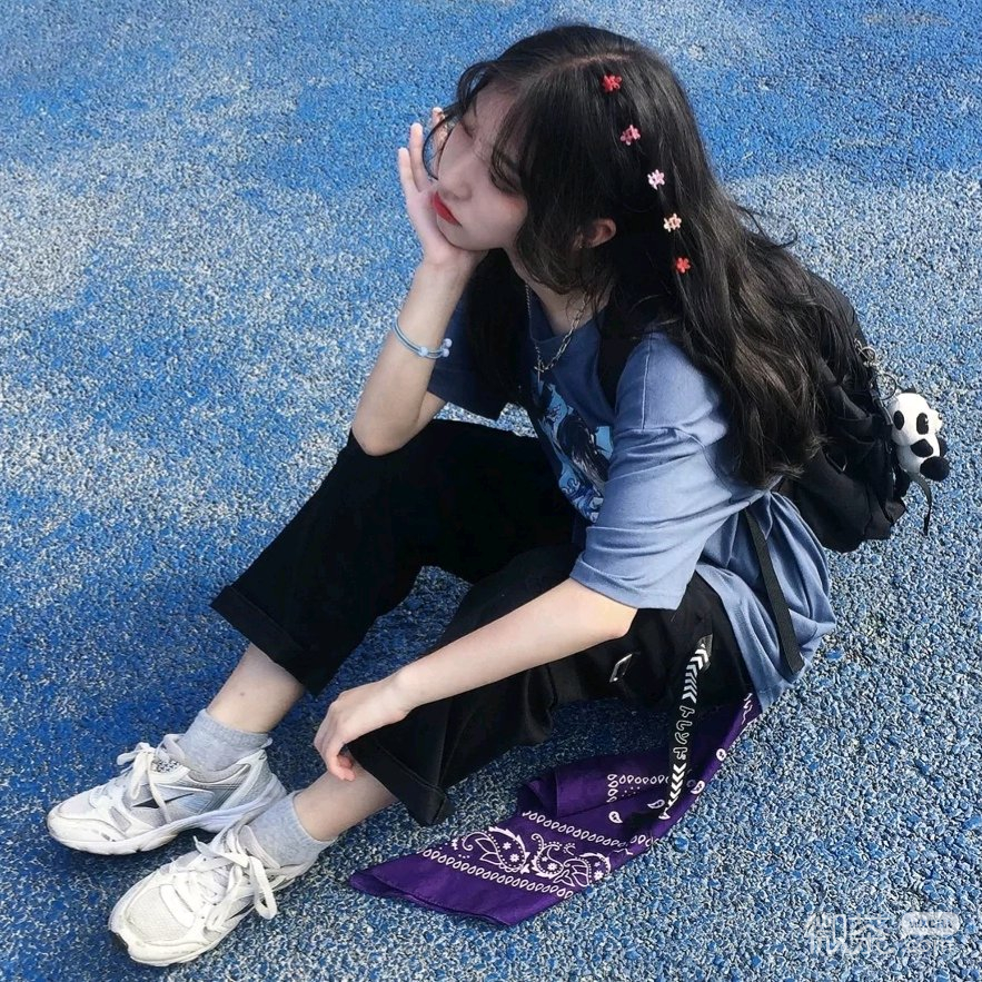 微信清纯简洁气质阳光女头