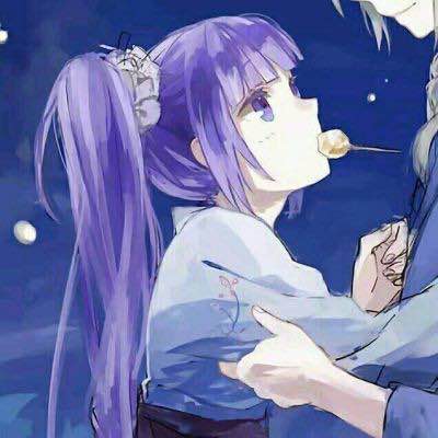 微信可爱清新二次元情侣头像