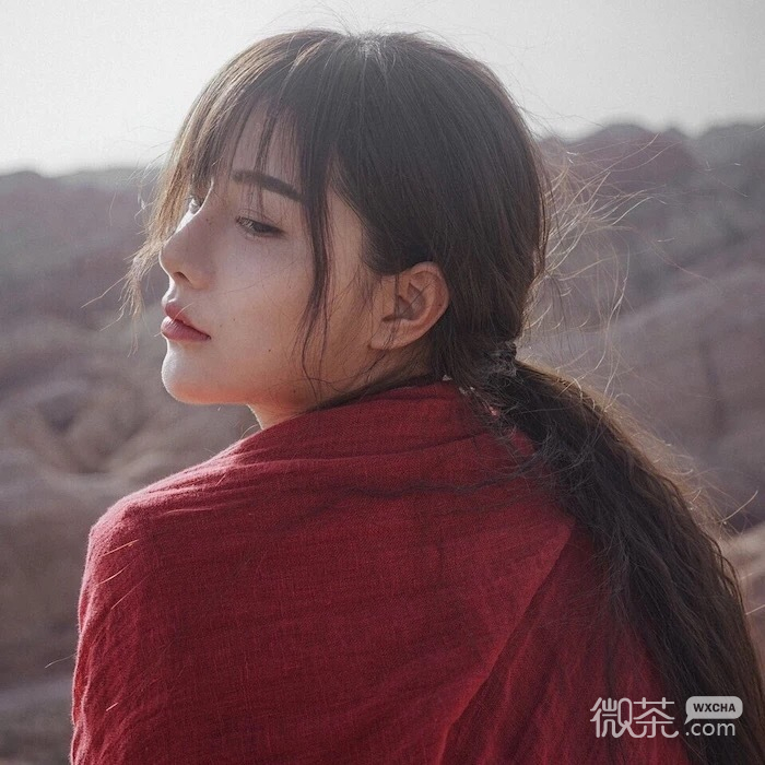 微信森系可爱迷人女头