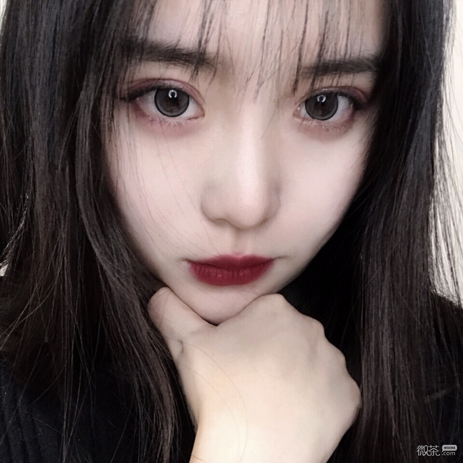 微信冷酷清新可爱女头