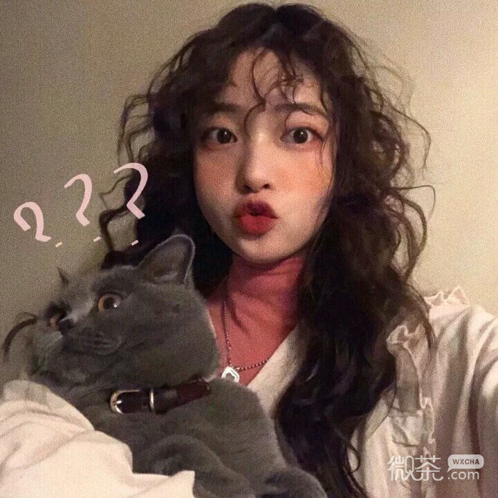 清新文艺性感微信女头