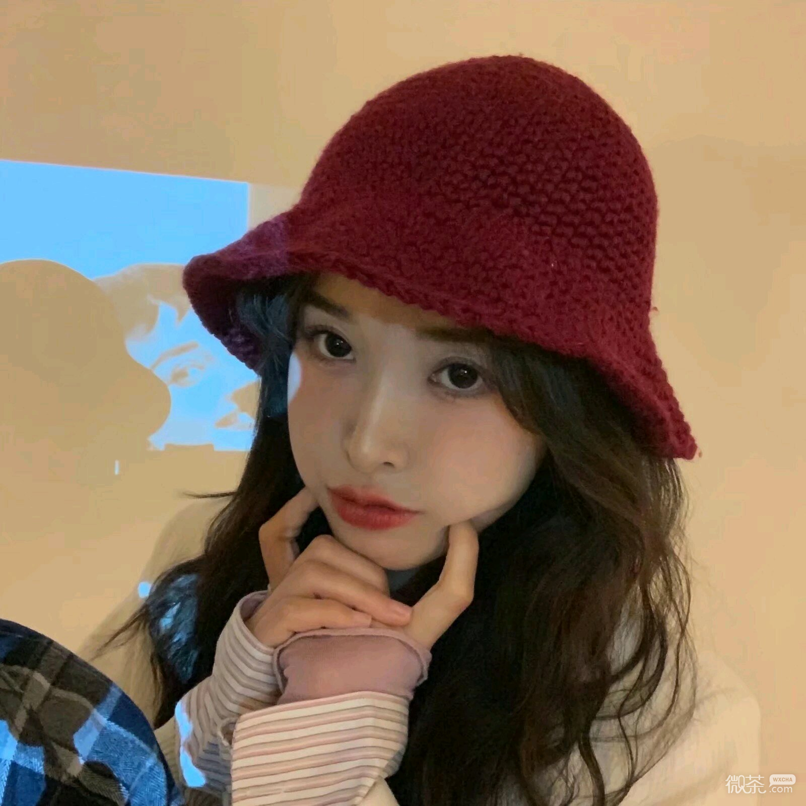 清新文艺性感微信女头
