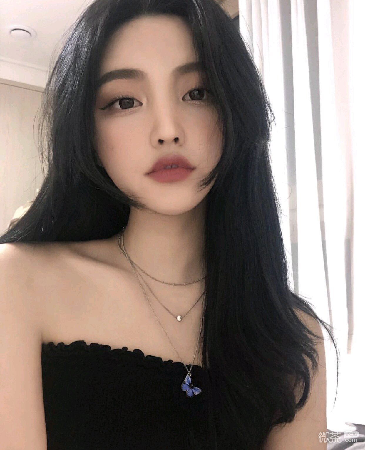 清新文艺性感微信女头
