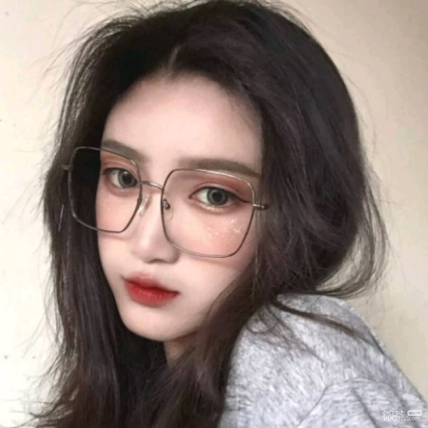 微信粉嫩简洁时尚女头