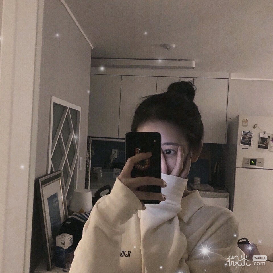 微信粉嫩简洁时尚女头