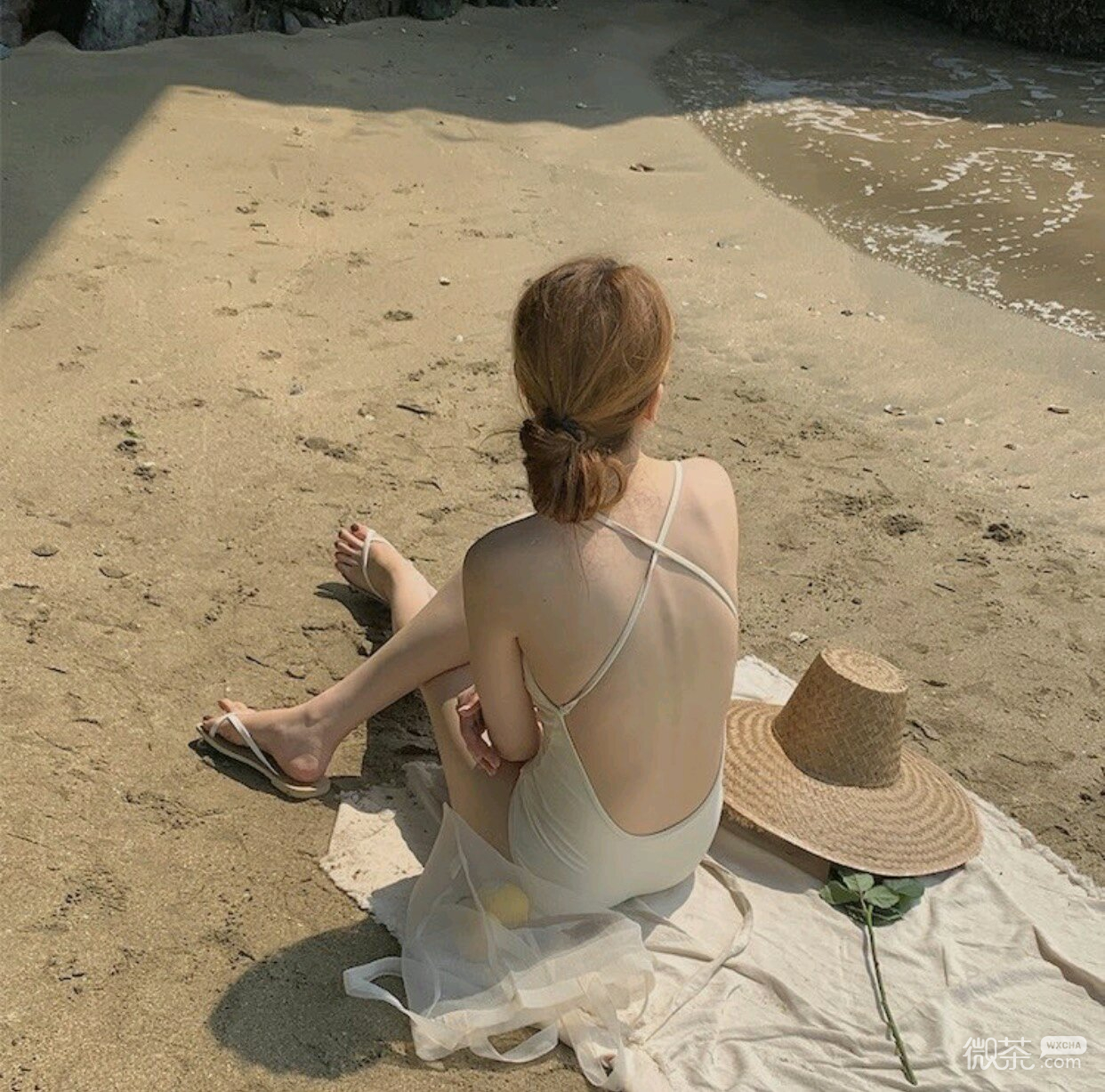 清新文艺性感微信女头
