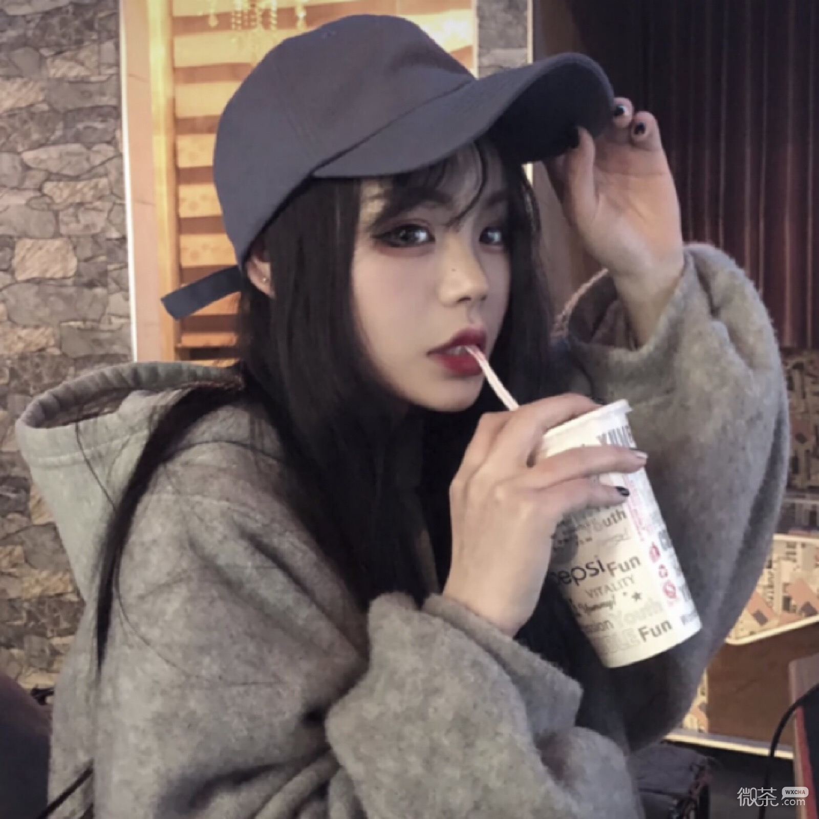 微信清新简洁可爱女头