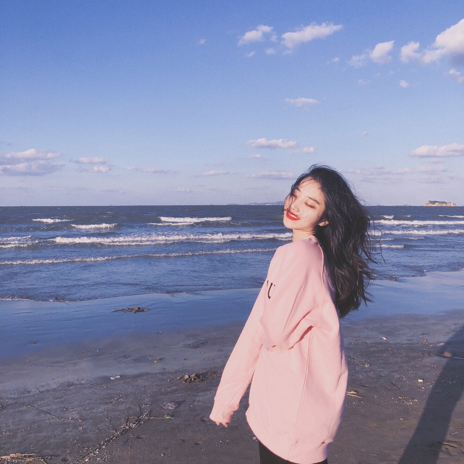 微信清新简洁阳光女头