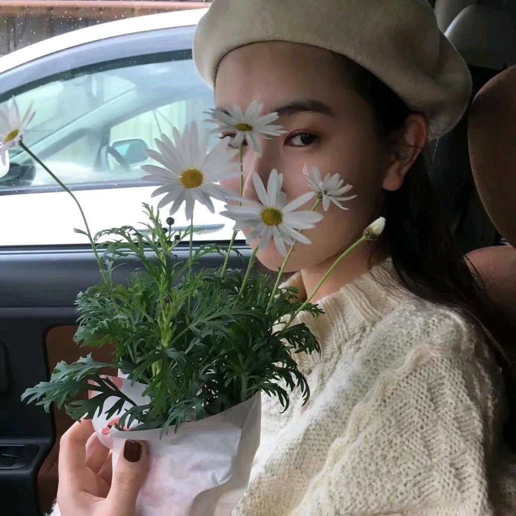 微信文艺森系好看气质女头