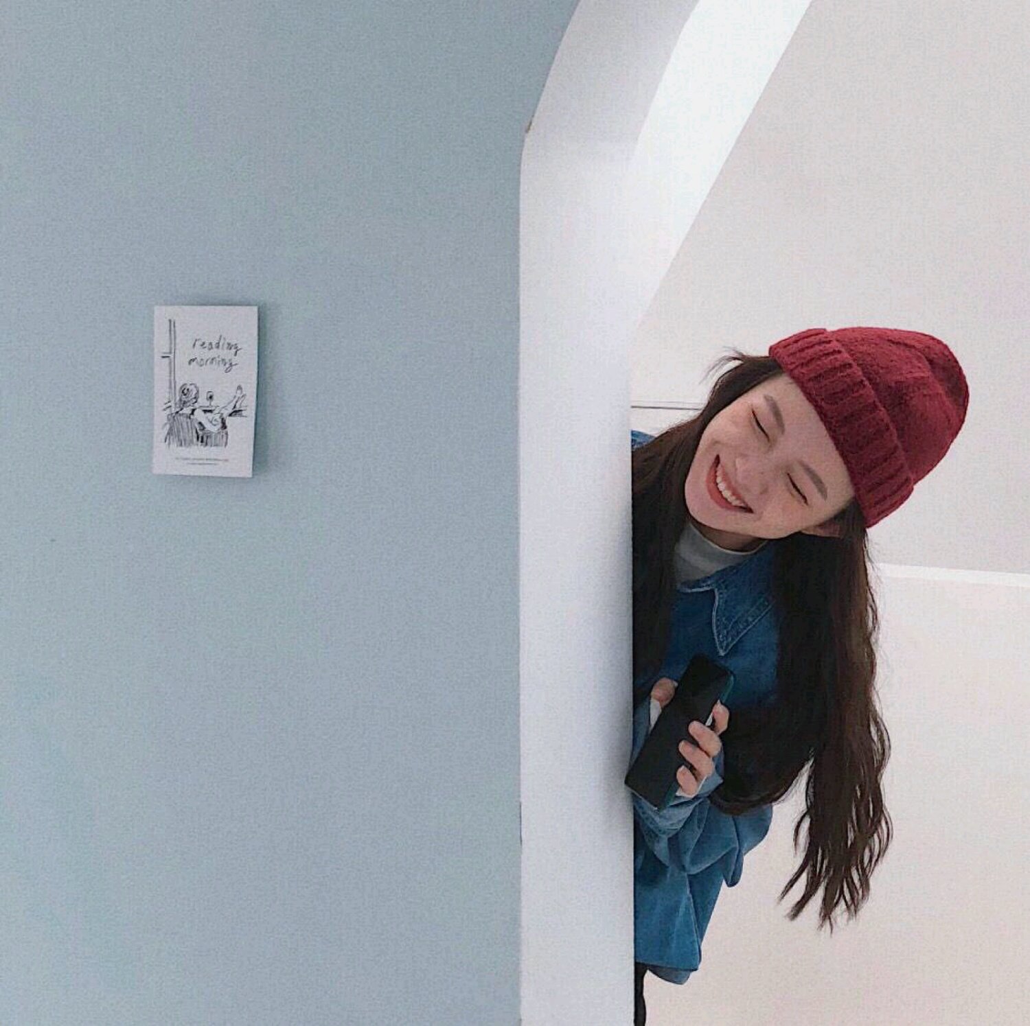 微信清新简洁阳光女头