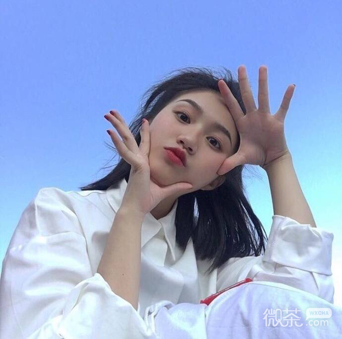 微信阳光森系文艺女头