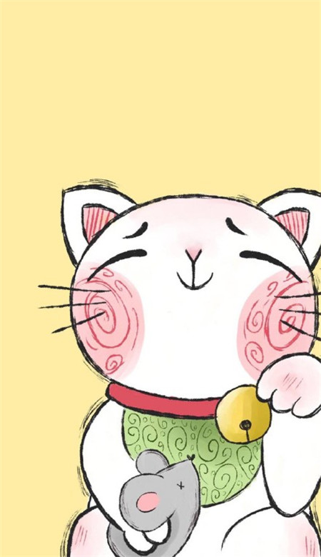 2019微信最新最潮的的招财喵聊天壁纸图片合集下载