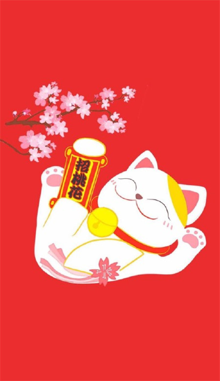 2019微信最新最潮的的招财喵聊天壁纸图片合集下载