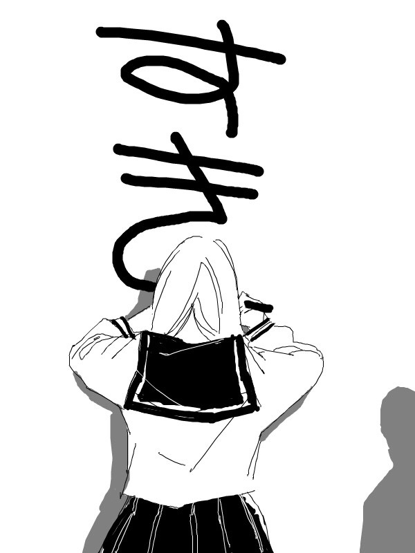 微信黑白二次元杂图图片