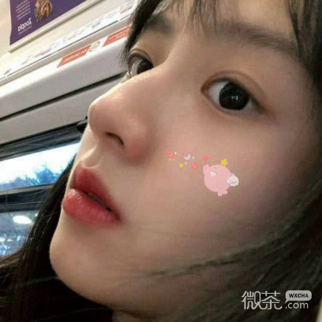 清新简洁阳光微信女头
