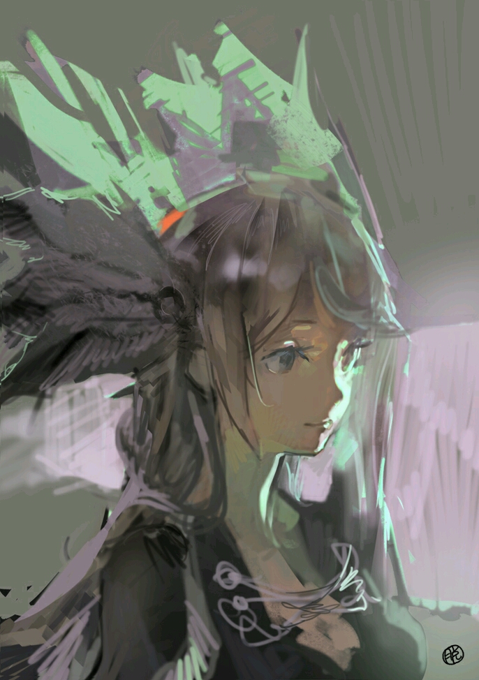 微信黑白二次元杂图图片