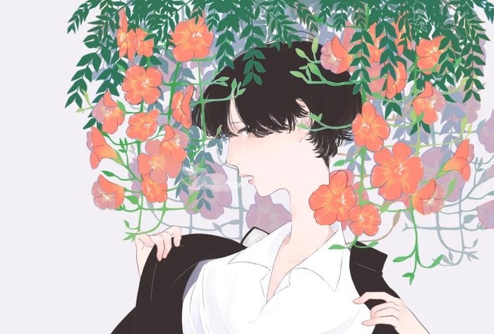 微信黑白二次元杂图图片