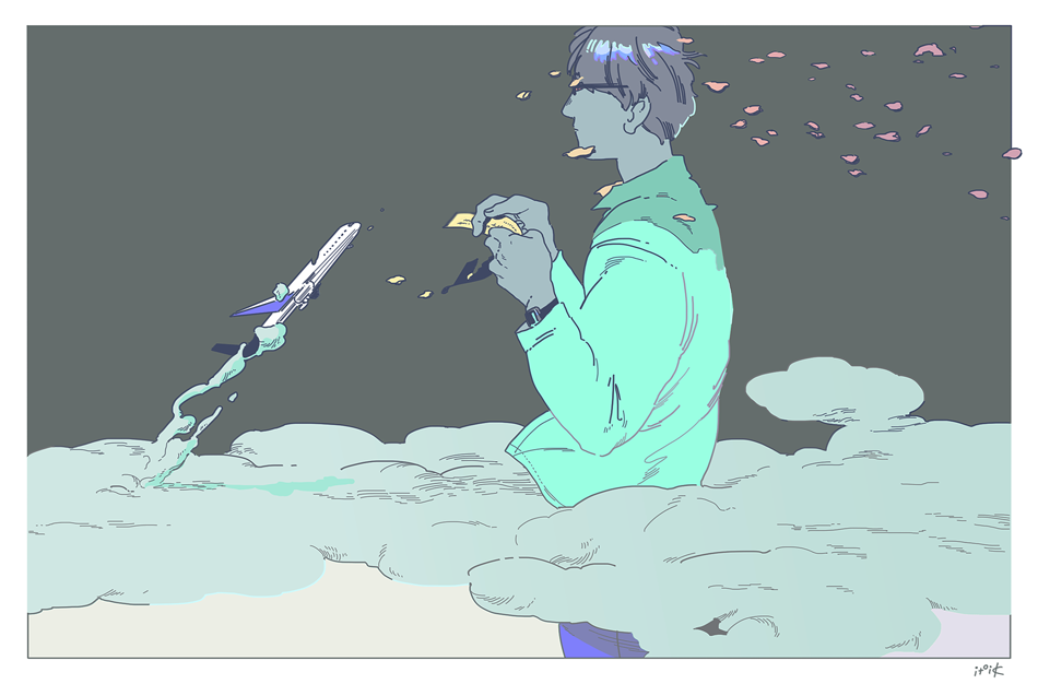 微信黑白二次元杂图图片