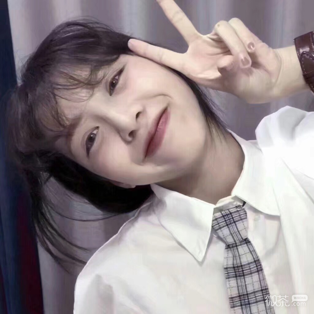 清新简洁阳光微信女头