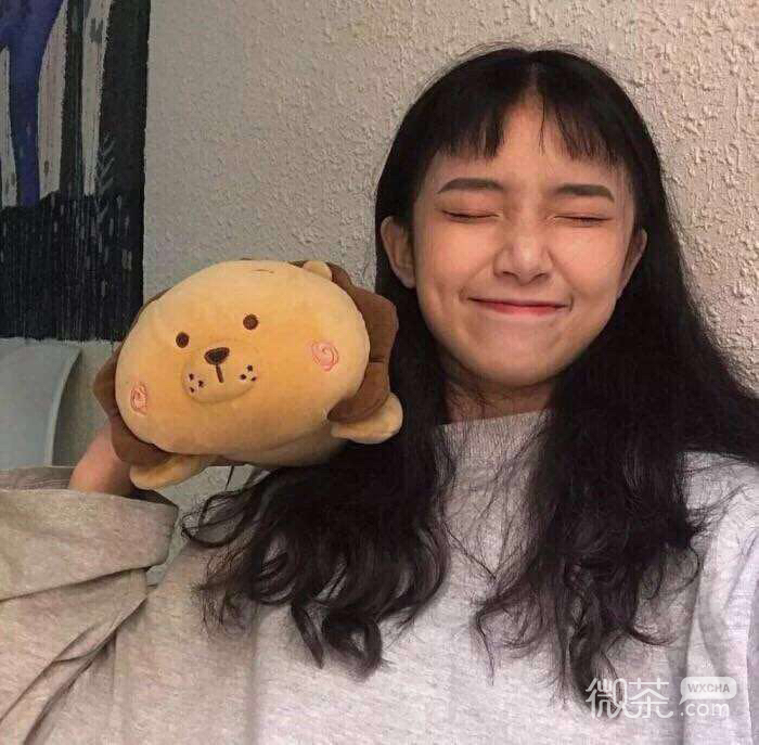 清新简洁阳光微信女头
