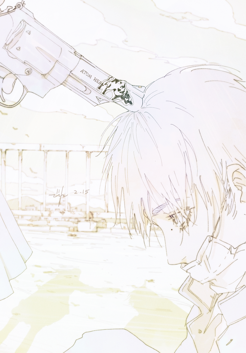 微信黑白二次元杂图图片