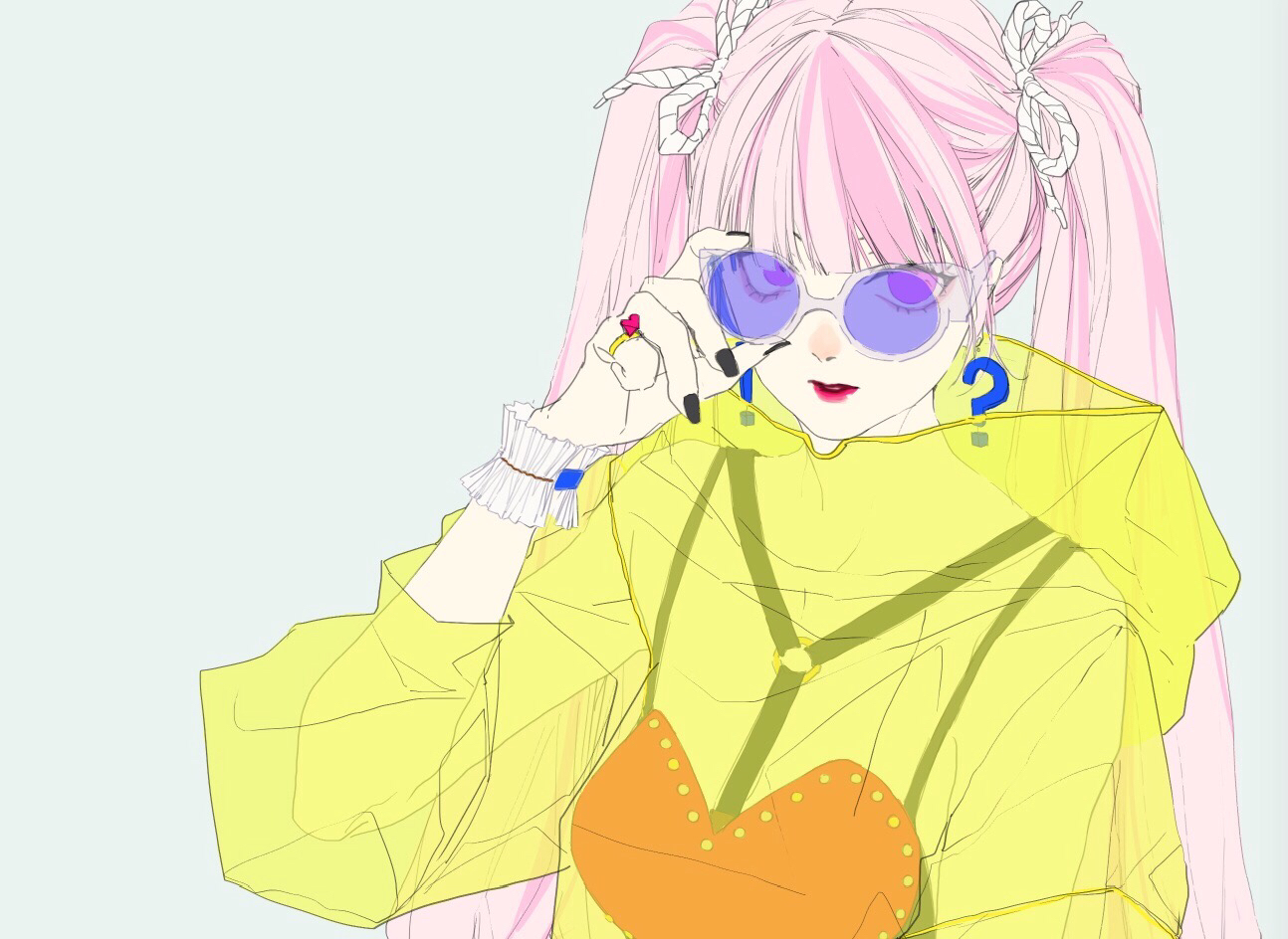 微信黑白二次元杂图图片