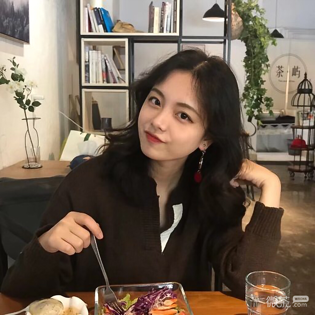 微信阳光简洁气质女头