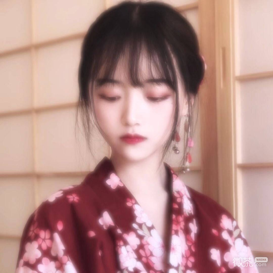 微信漂亮时尚清新女头