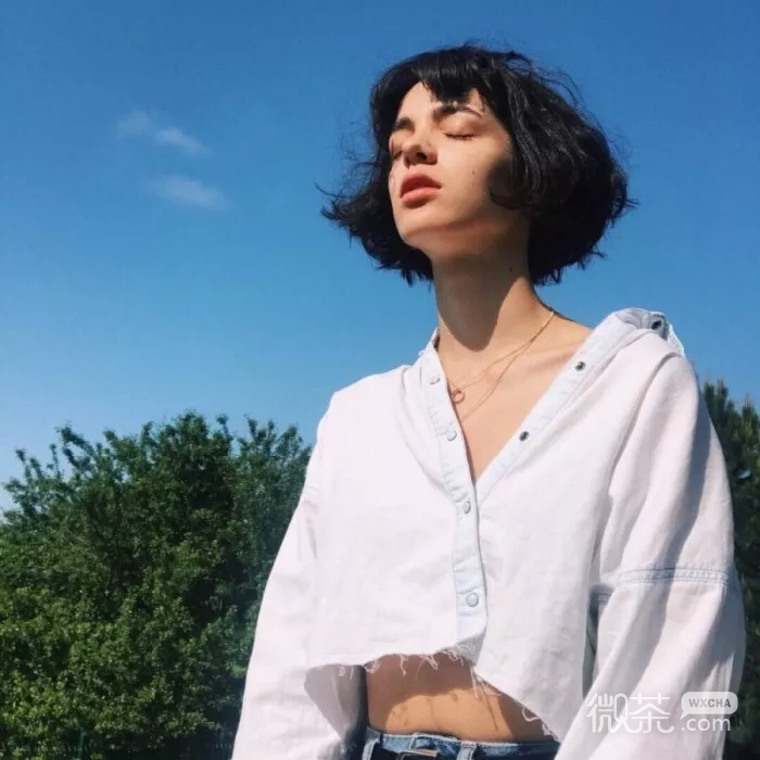微信好看的时尚清新女头