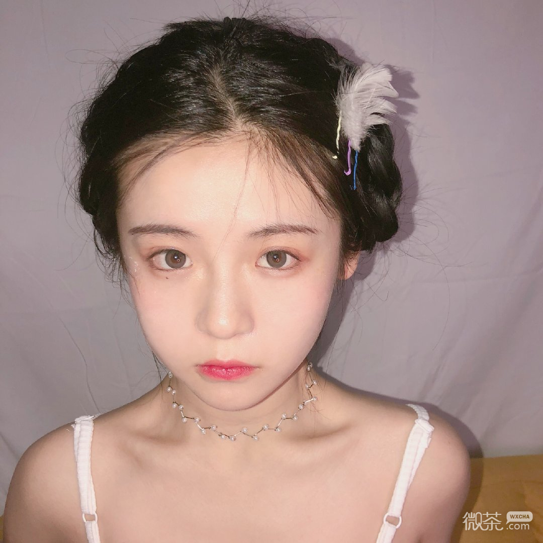 粉嫩清新文艺可爱微信女头