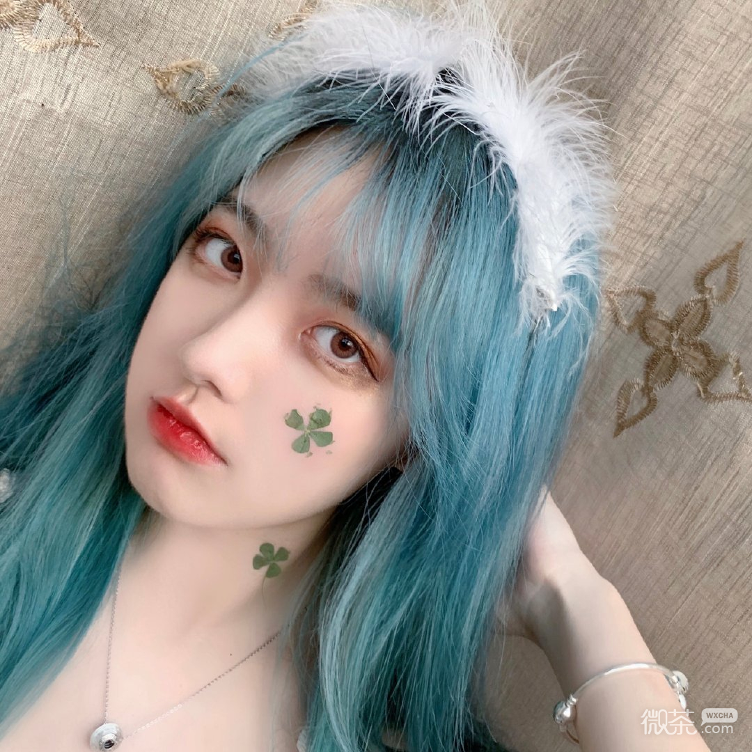 粉嫩清新文艺可爱微信女头
