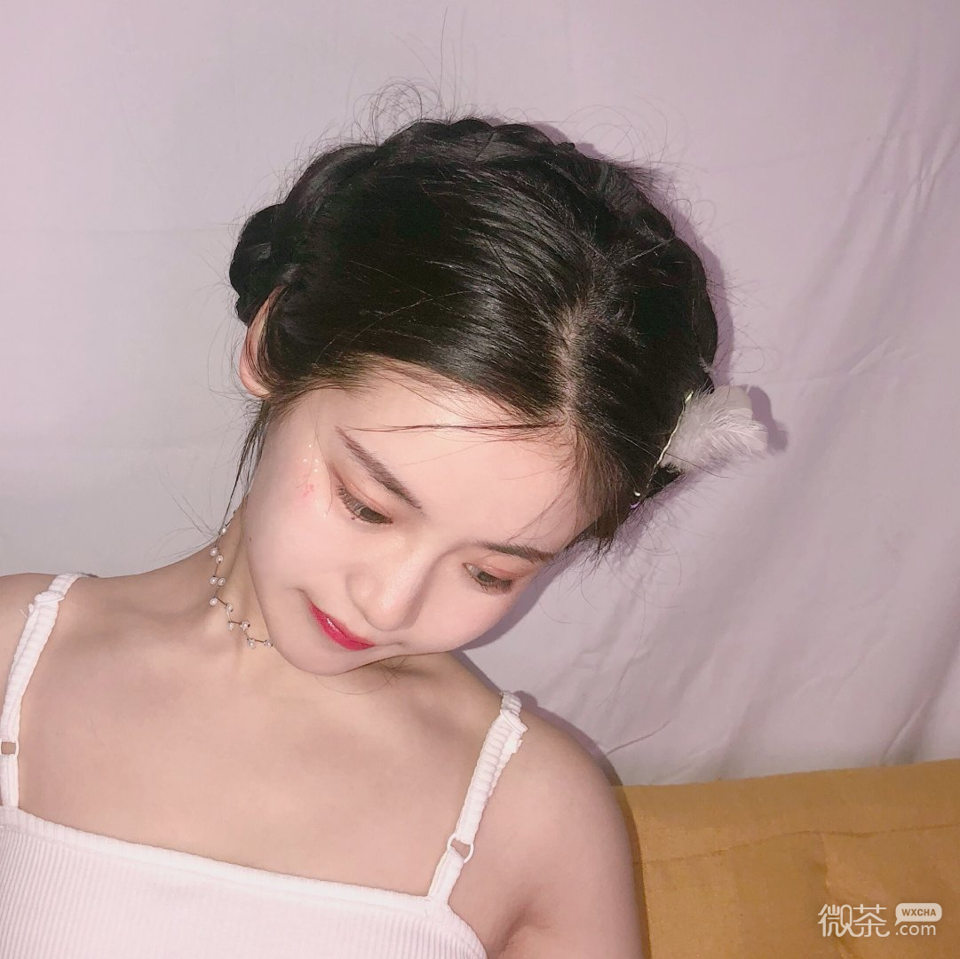 粉嫩清新文艺可爱微信女头