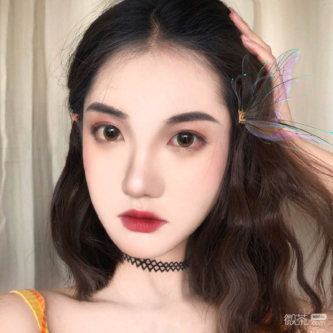 粉嫩清新文艺可爱微信女头